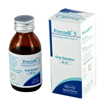 Pack Image: Precodil 5 mg Oral Solution (50 ml bottle)
