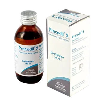 Pack Image: Precodil 5 mg Oral Solution (100 ml bottle)