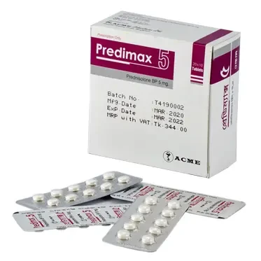 Pack Image: Predimax 5 mg Tablet (20 x 10)