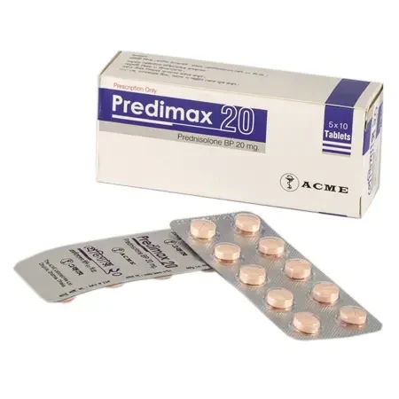 Pack Image: Predimax 20 mg Tablet (5 x 10)