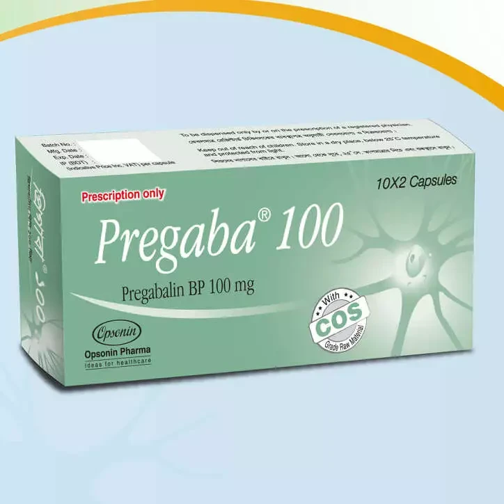 Pack Image: Pregaba 100 mg Capsule (2 x 10)