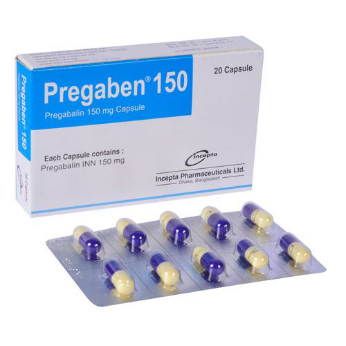 Pack Image: Pregaben 150 mg Capsule (2 x 10)