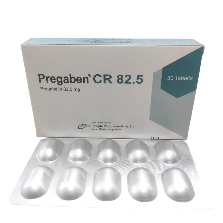 Pack Image: Pregaben CR 82.5 mg Tablet (3 x 10)
