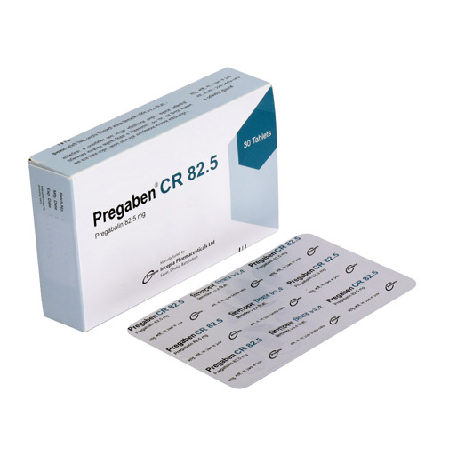 Pack Image: Pregaben CR 82.5 mg Tablet (3 x 10)