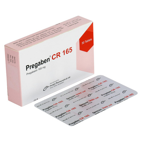 Pack Image: Pregaben CR 165 mg Tablet (3 x 10)