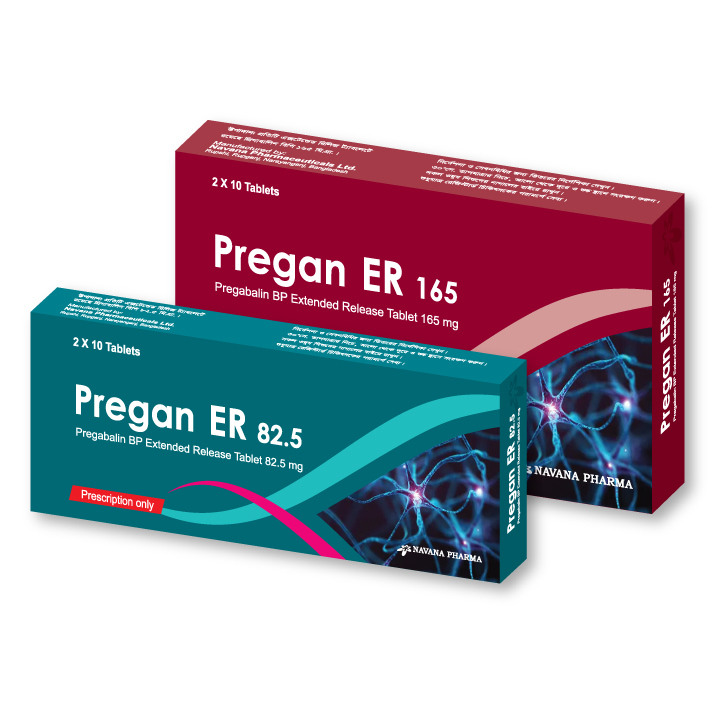 Pack Image: Pregan ER 82.5 mg Tablet (2 x 10)