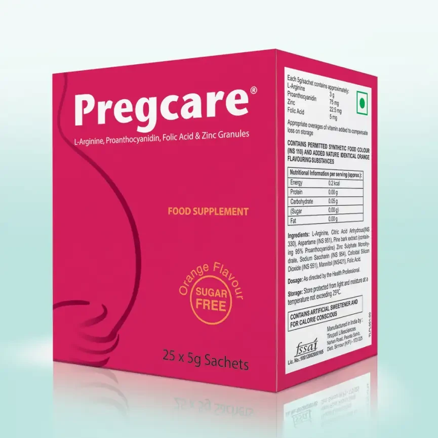 Pack Image: Pregcare (3 gm Powder (5 gm sachet)
