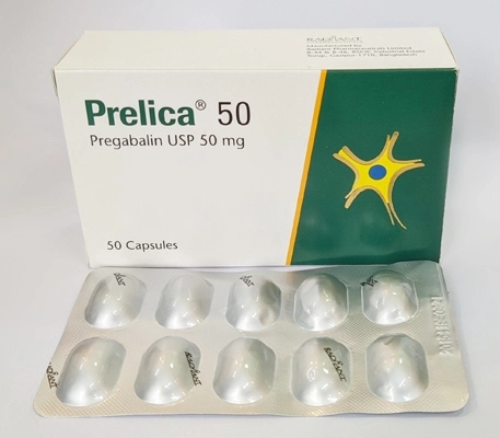 Pack Image: Prelica 50 mg Capsule (5 x 10)