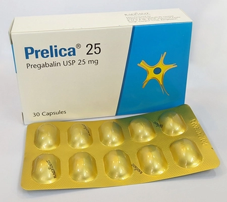 Pack Image: Prelica 25 mg Capsule (3 x 10)