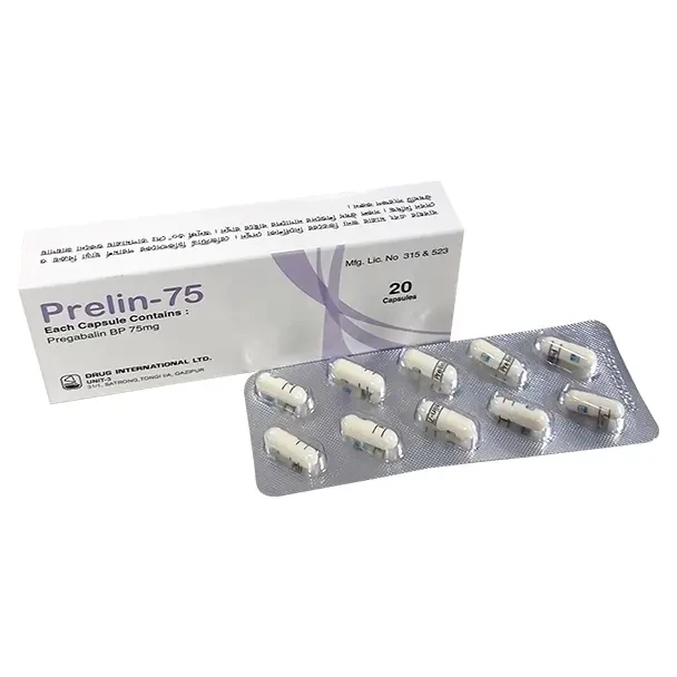 Pack Image: Prelin 75 mg Capsule (2 x 10)