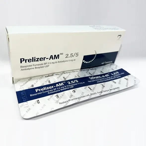 Pack Image: Prelizer-AM 2.5 mg Tablet (3 x 14)