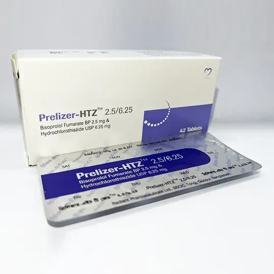 Pack Image: Prelizer-HTZ 2.5 mg Tablet (3 x 14)