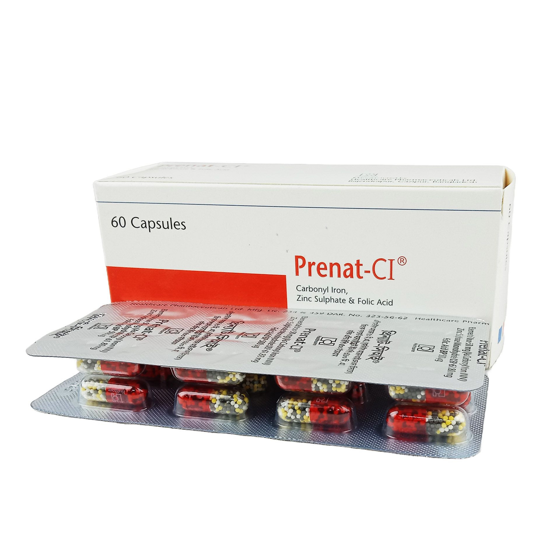 Pack Image: Prenat-CI 50 mg Capsule (5 x 12)