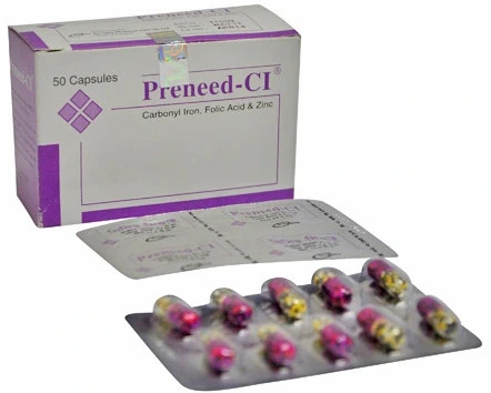 Pack Image: Preneed-CI 50 mg Capsule (5 x 10)