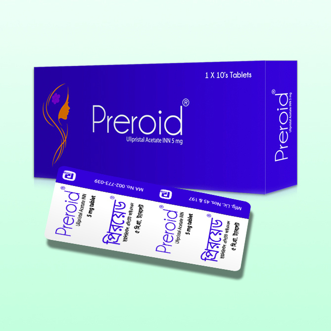 Pack Image: Preroid 5 mg Tablet (1 x 10)