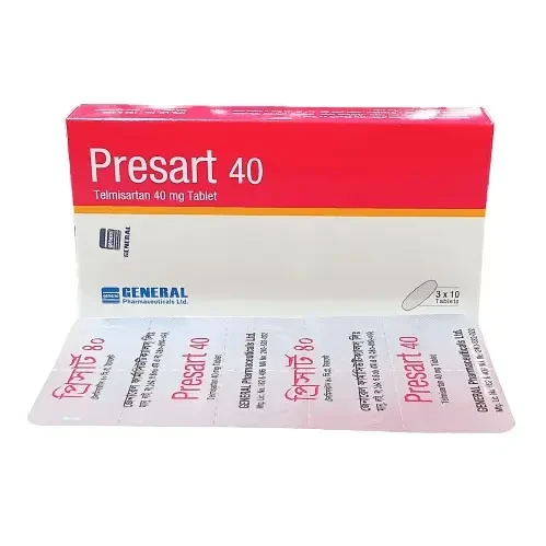 Pack Image: Presart 40 mg Tablet (3 x 10)