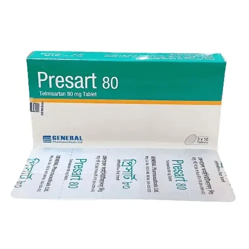 Pack Image: Presart 80 mg Tablet (3 x 10)
