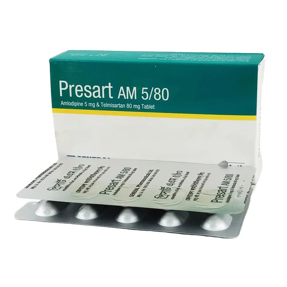 Pack Image: Presart AM 5 mg Tablet (3 x 10)