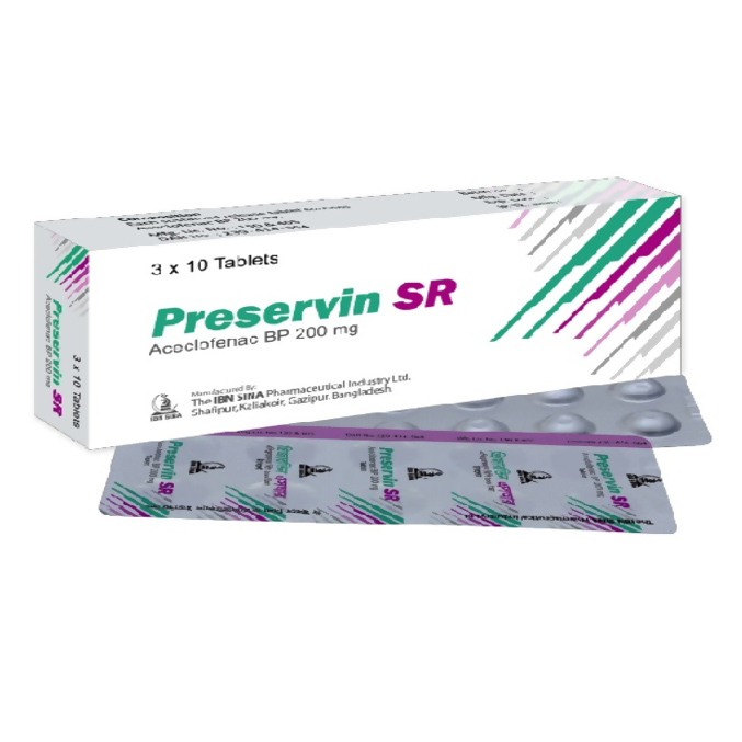 Pack Image: Preservin SR 200 mg Tablet (3 x 10)