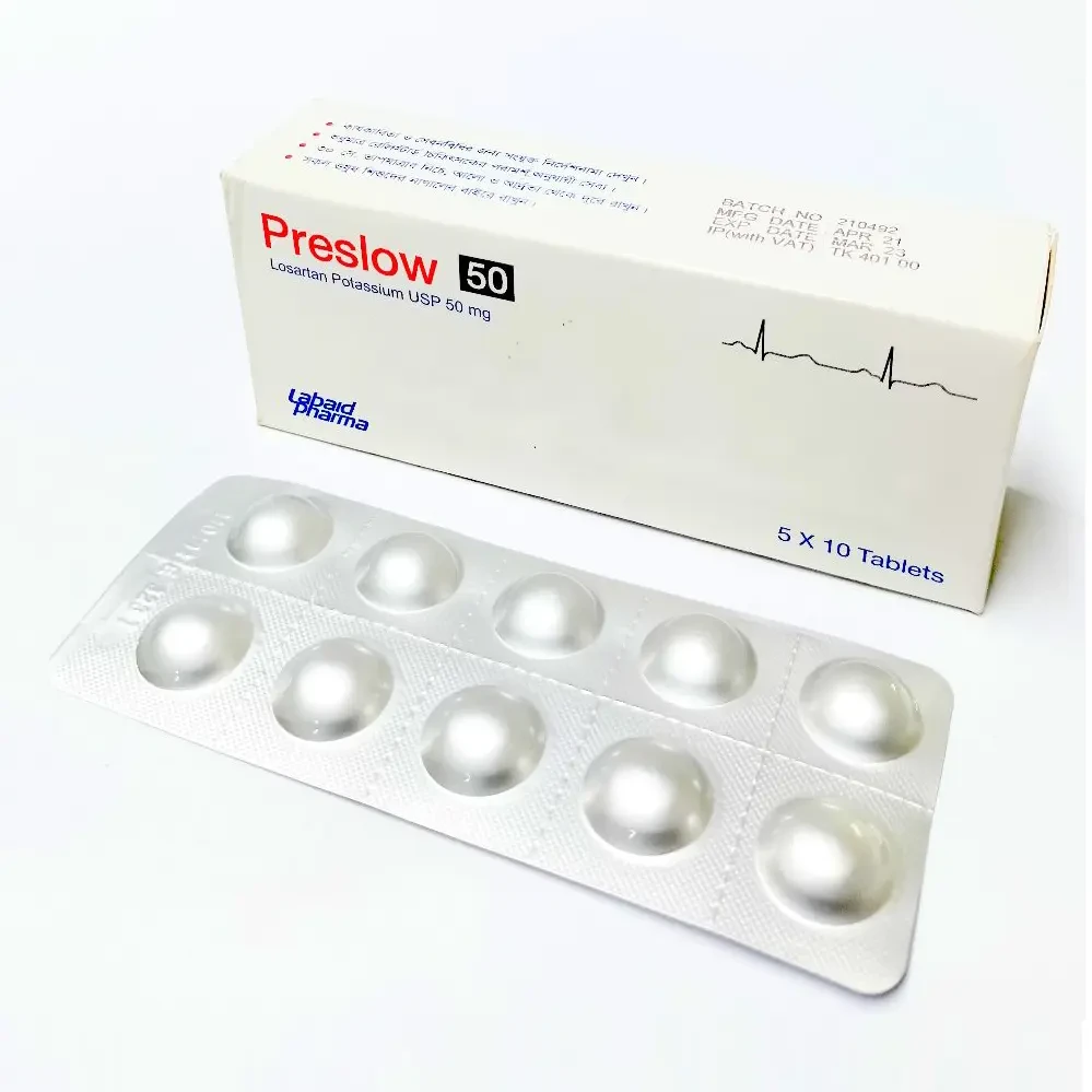 Pack Image: Preslow 50 mg Tablet (5 x 10)