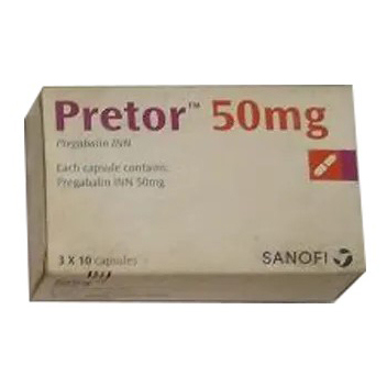 Pack Image: Pretor 50 mg Capsule (3 x 10)