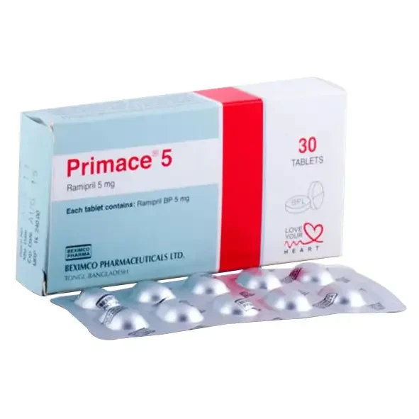 Pack Image: Primace 5 mg Capsule (3 x 10)