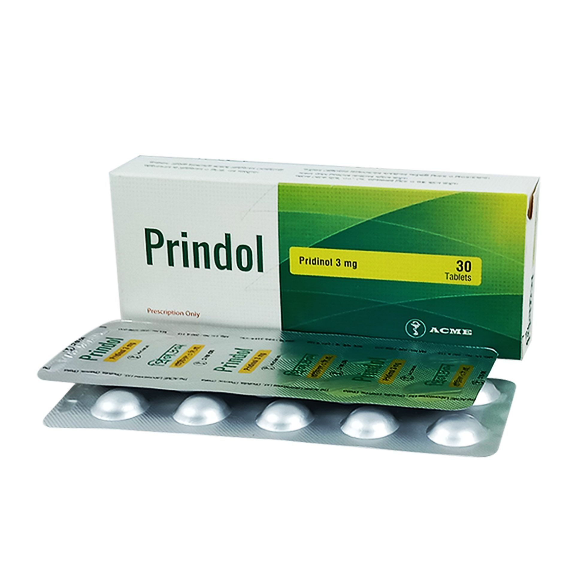 Pack Image: Prindol 3 mg Tablet (3 x 10)