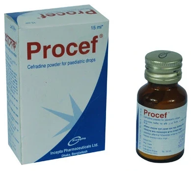 Pack Image: Procef 125 mg Pediatric Drop (15 ml bottle)