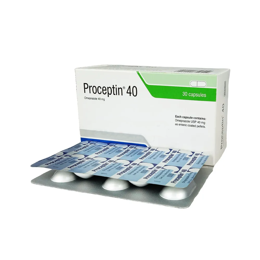 Pack Image: Proceptin 40 mg Capsule (3 x 10)