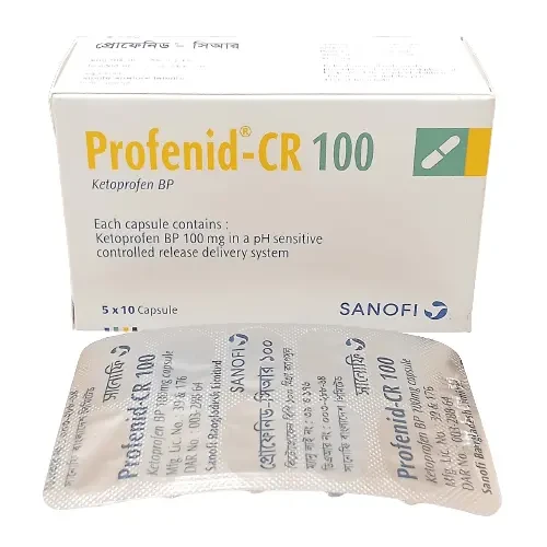 Pack Image: Profenid-CR 100 mg Capsule (5 x 10)