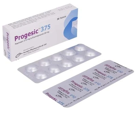 Pack Image: Progesic 375 mg Tablet (3 x 10)