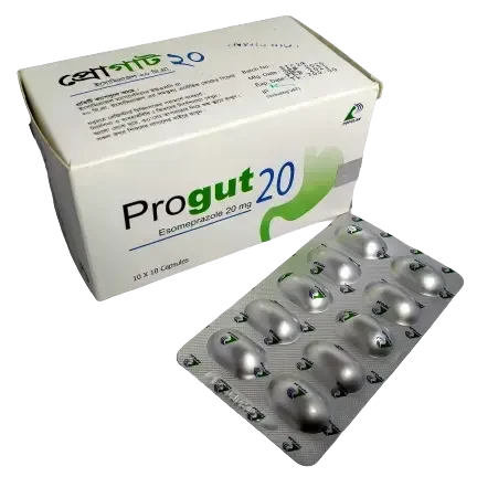 Pack Image: Progut 20 mg Capsule (10 x 10)