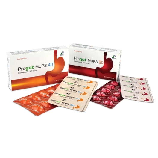 Pack Image: Progut MUPS 20 mg Tablet (5 x 10)