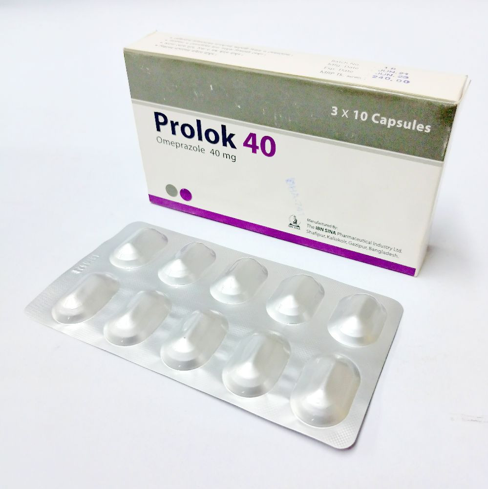 Pack Image: Prolok 40 mg Capsule (3 x 10)