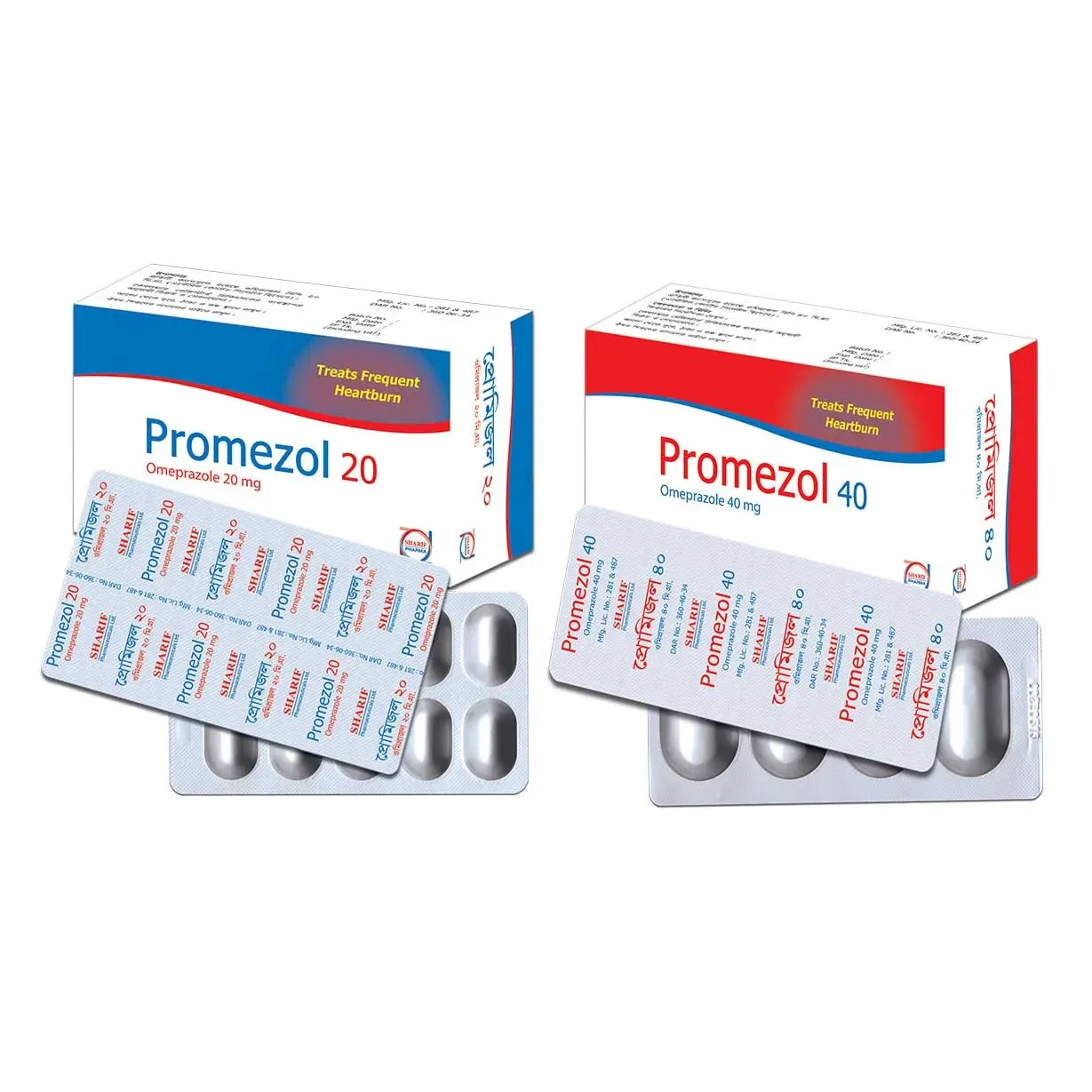 Pack Image: Promezol 20 mg Capsule (10 x 10)
