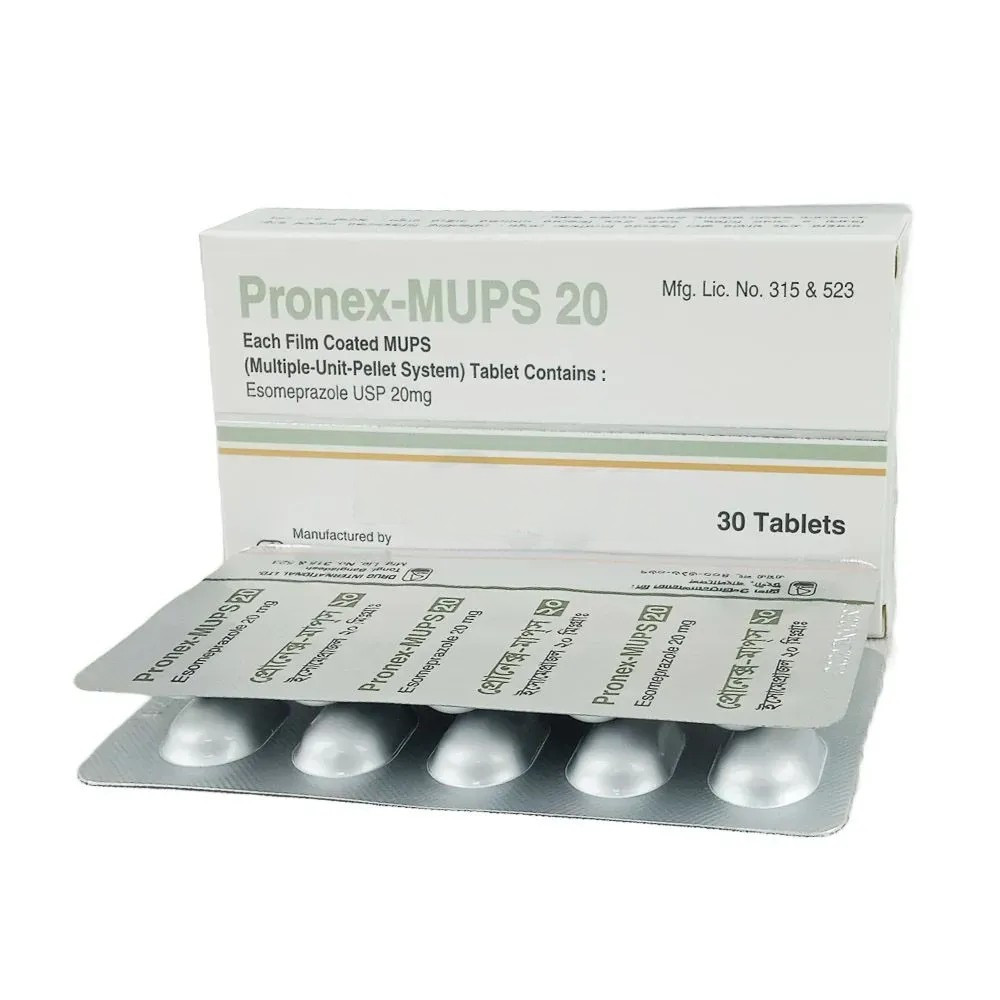 Pack Image: Pronex-MUPS 20 mg Tablet (3 x 10)