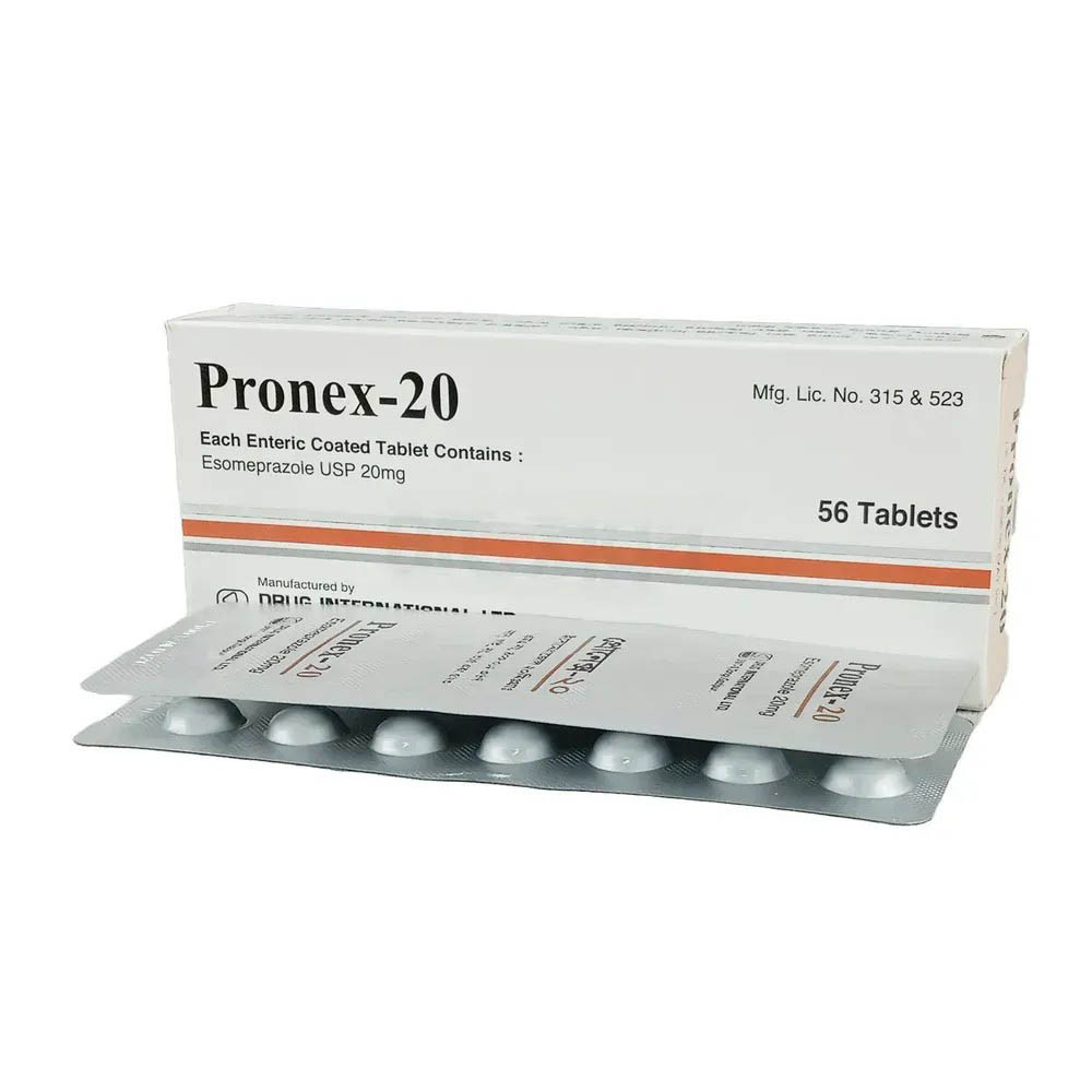 Pack Image: Pronex 20 mg Tablet (4 x 14)