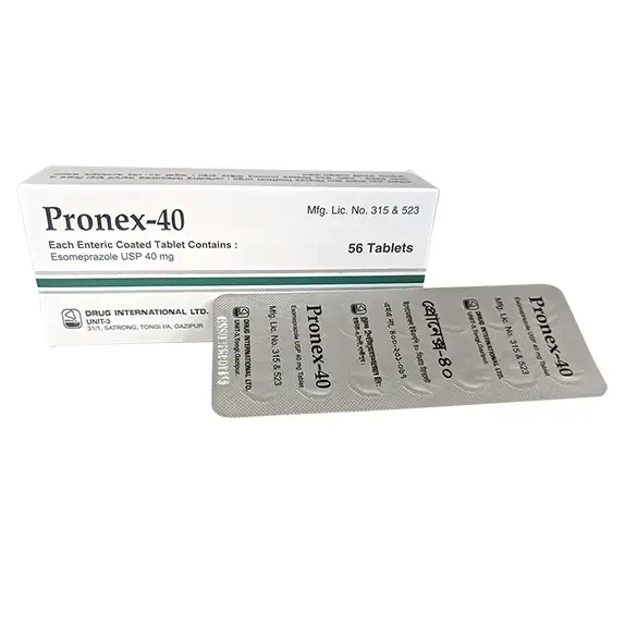 Pack Image: Pronex 40 mg Tablet (4 x 14)