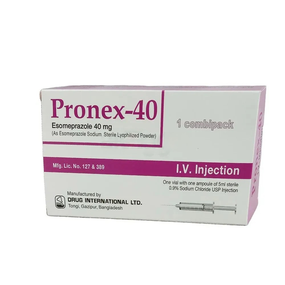 Pack Image: Pronex 40 mg Injection (40 mg vial)