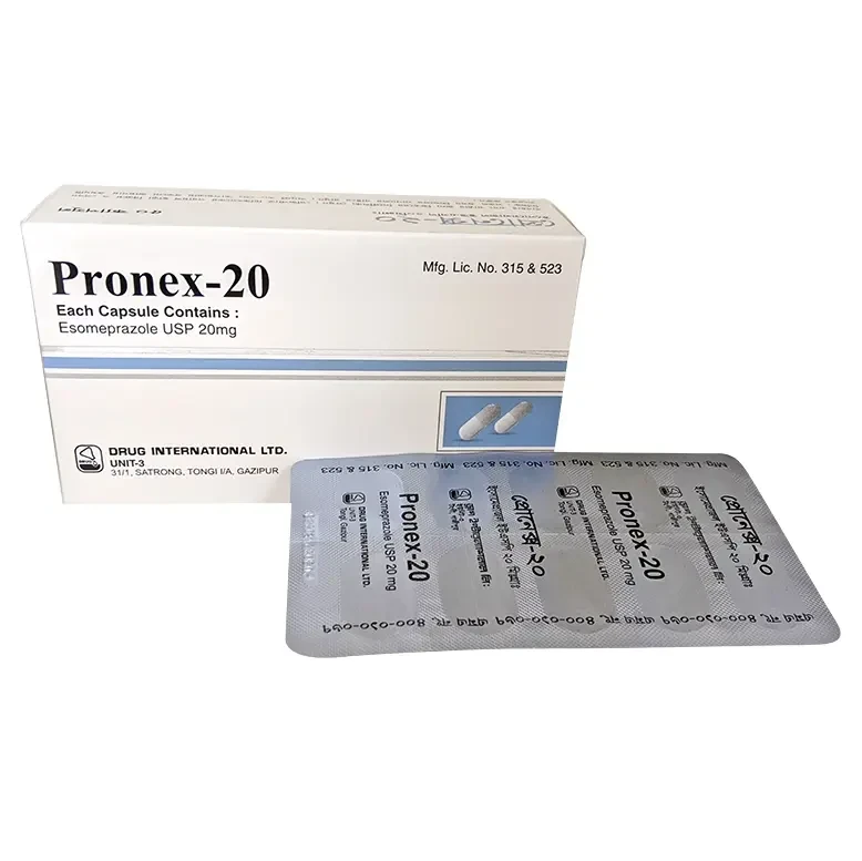 Pack Image: Pronex 20 mg Capsule (5 x 10)