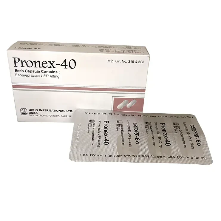 Pack Image: Pronex 40 mg Capsule (4 x 7)