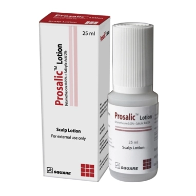 Pack Image: Prosalic 0.05% 2% Scalp Lotion (25 ml container)