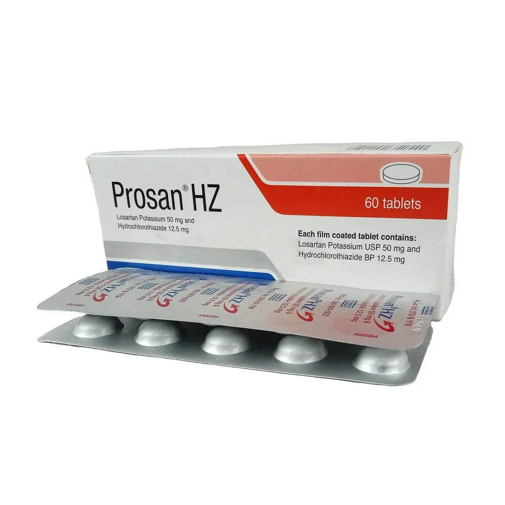 Pack Image: Prosan HZ 50 mg Tablet (6 x 10)