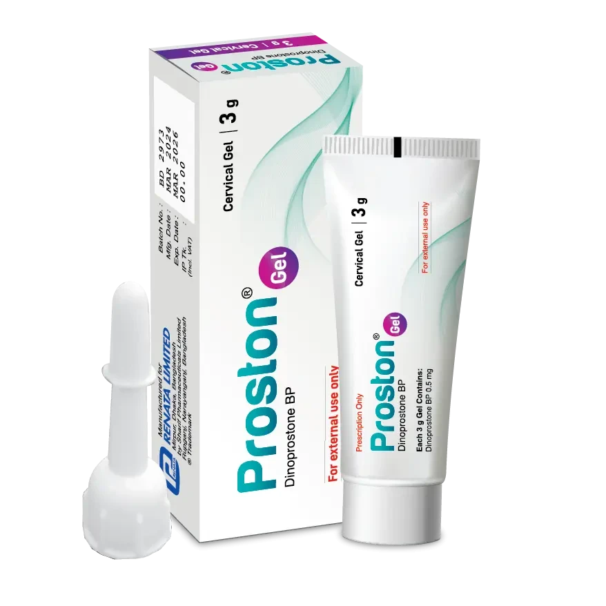 Pack Image: Proston 0.5 mg Vaginal Gel (3 gm tube)