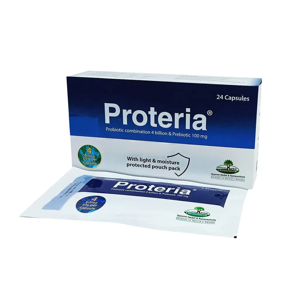 Pack Image: Proteria 4 billion Capsule (4 x 6)