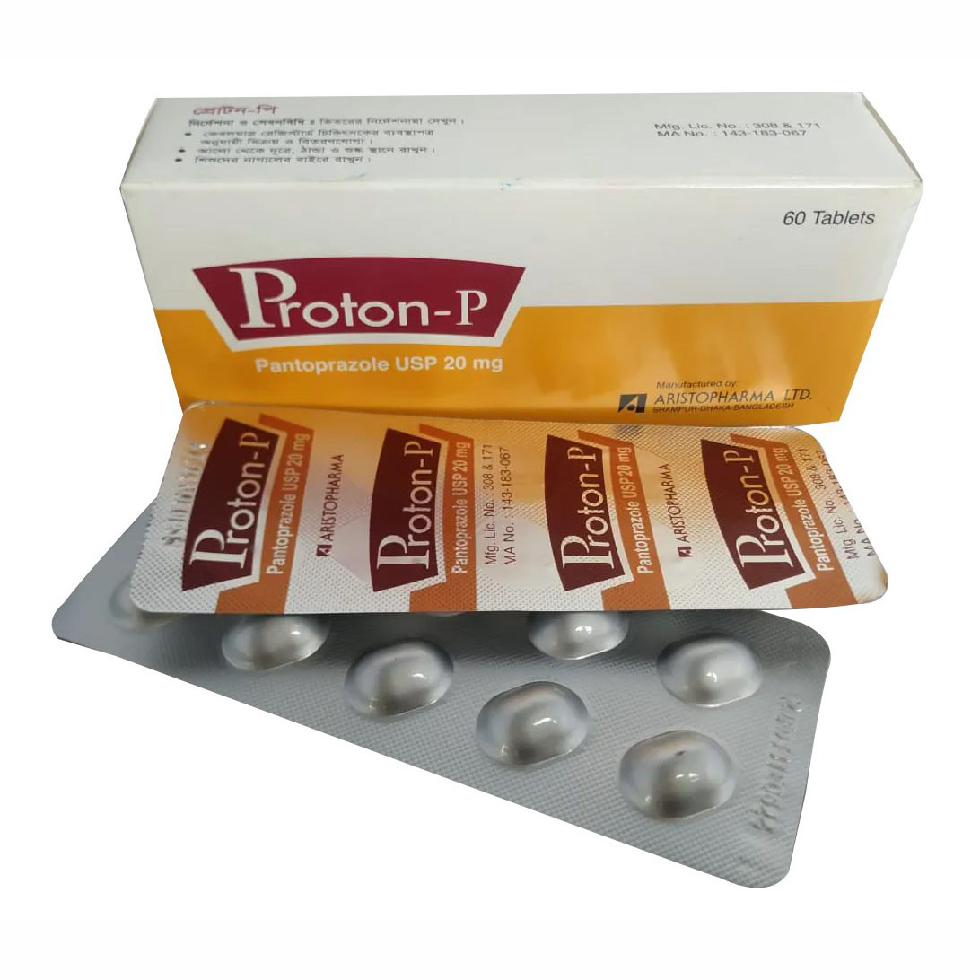 Pack Image: Proton-P 20 mg Tablet (6 x 10)