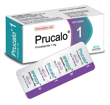 Pack Image: Prucalo 1 mg Tablet (3 x 10)
