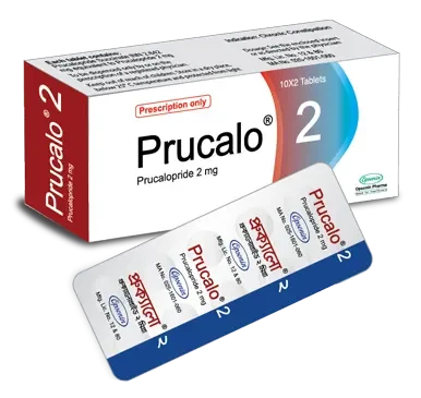 Pack Image: Prucalo 2 mg Tablet (2 x 10)