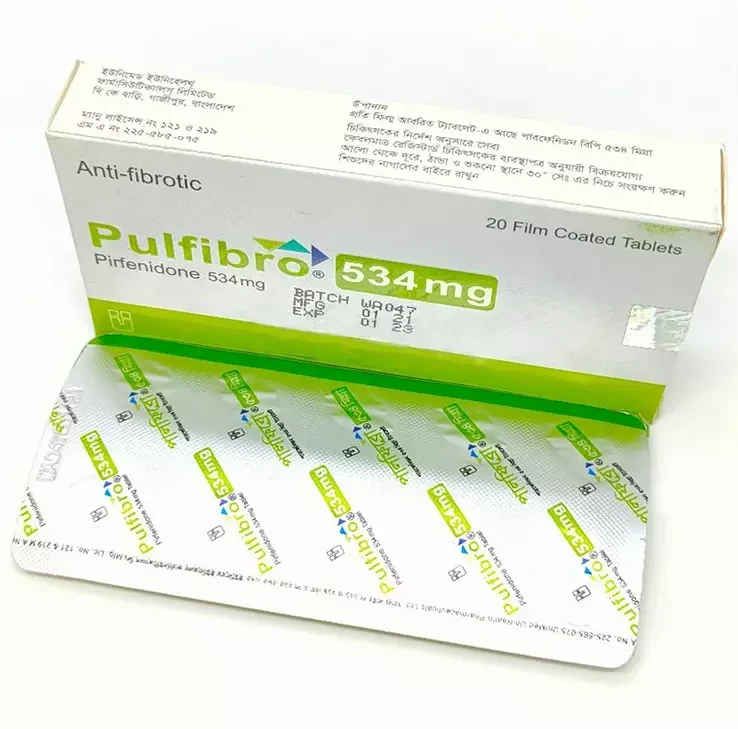 Pack Image: Pulfibro 534 mg Tablet (2 x 10)
