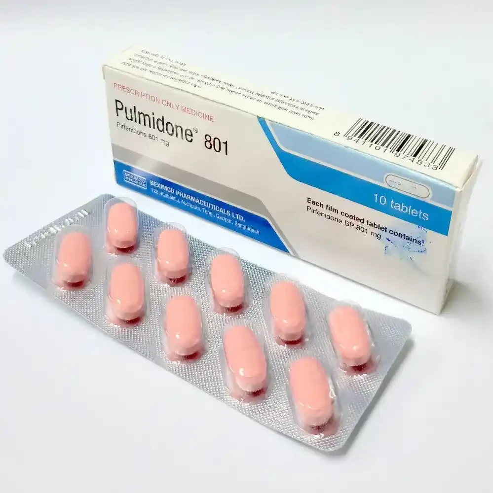 Pack Image: Pulmidone 801 mg Tablet (1 x 10)